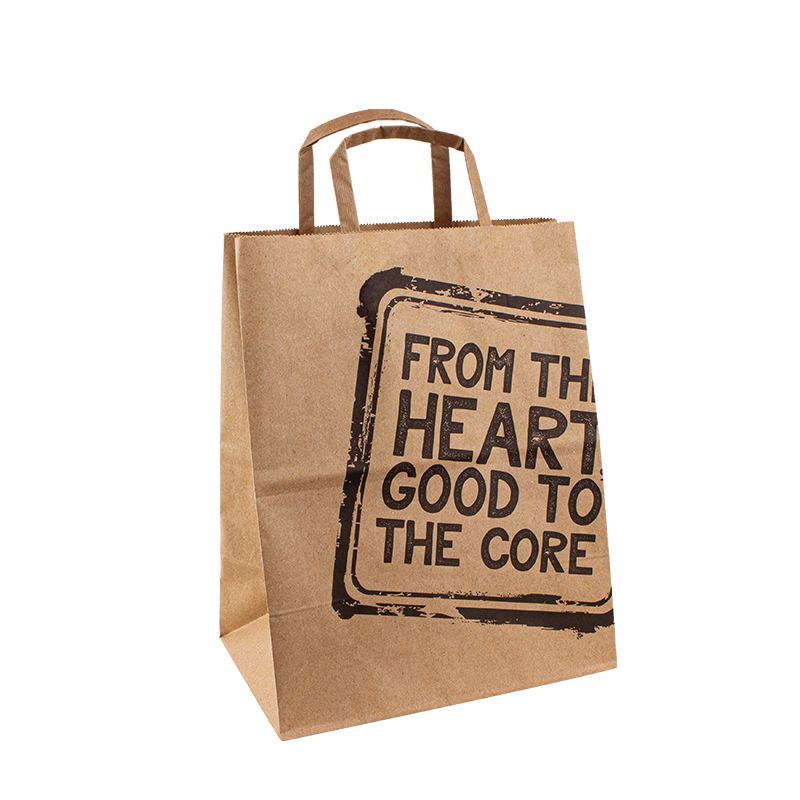 Τσάντες χαρτιού με το δικό σας λογότυπο Brown Kraft Ppaper Batch Paper με λογότυπο Μικρό χάρτινο τσάντα Προσαρμοσμένο λογότυπο τσάντες χαρτιού