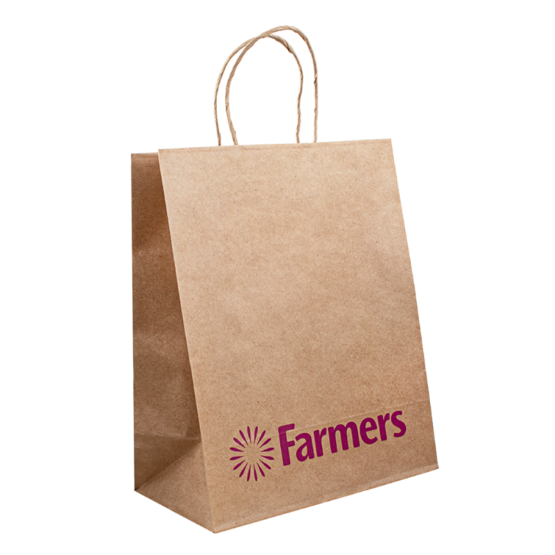 Kraft Bags Χαρτίο Αγορές Λογότυπο Λογότυπα πολυτελείας χαρτιού με το δικό σας λογότυπο