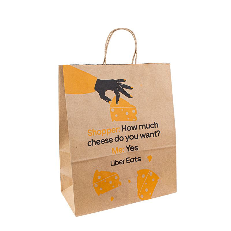 Σχεδιασμός τσάντα χαρτιού Kraft Premium Paper Bags Logo Handle Kraft Paper Bag China Brown Kraft