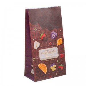 χαρτοκιβώτιο με το δικό σας λογότυπο καραμέλα χαρτοπετσέτα προσαρμοσμένο λογότυπο εκτύπωσης προσαρμοσμένη τσάντα χαρτιού τροφής